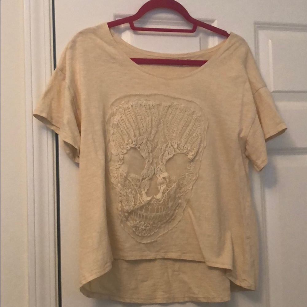 Chelsea & Violet crop skull T-shirt, size S